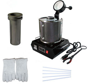 Fast Speed Portable Gold Melting Furnace 130.35cm3 Crucible Capacity Less Burnt Loss